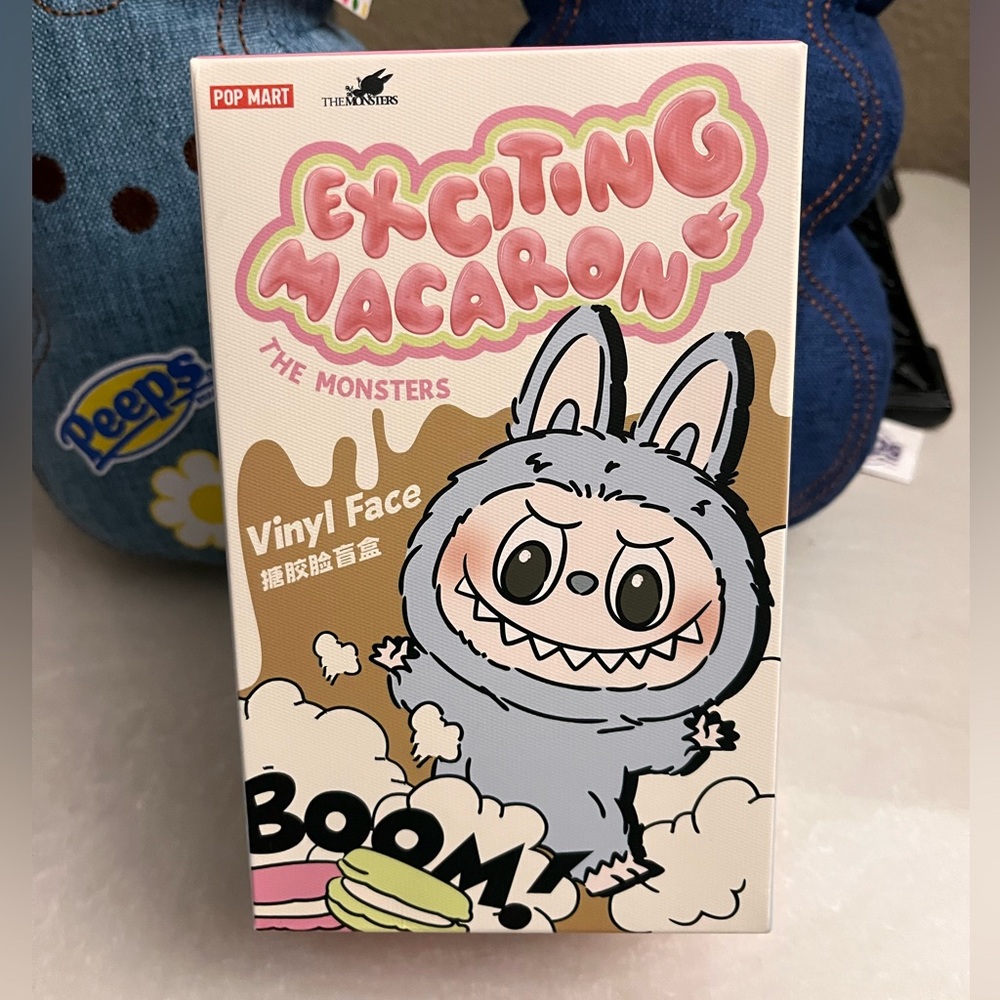 Exciting Macaron Labubu Plush Bag Charm Blind Box Sealed Box